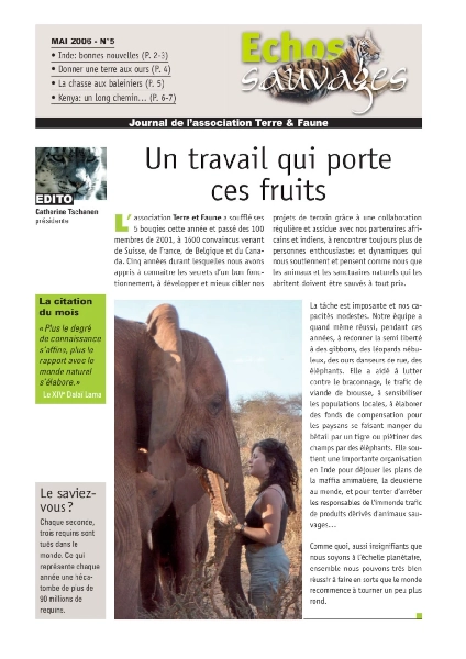 Echos sauvages 5 - Couverture