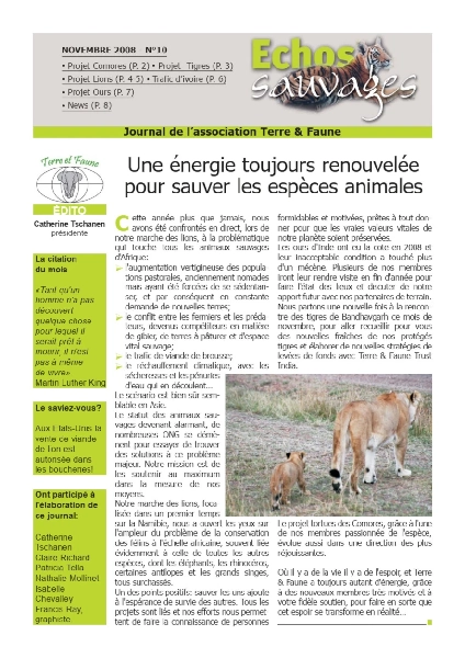 Echos sauvages 10 - Couverture