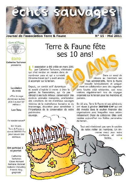 Echos sauvages 15 - Couverture