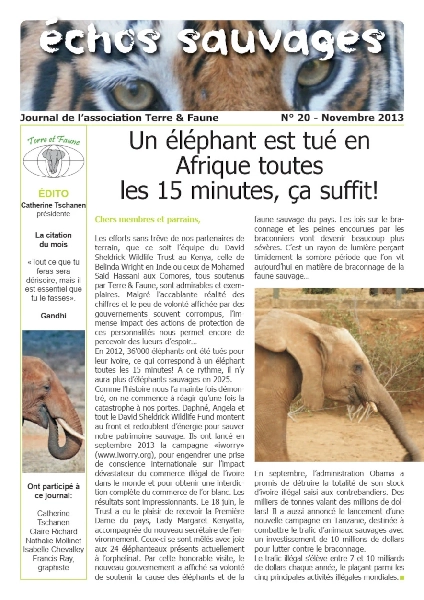 Echos sauvages 20- Couverture