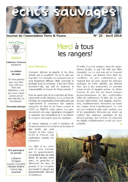 Echos sauvages 25 - Couverture