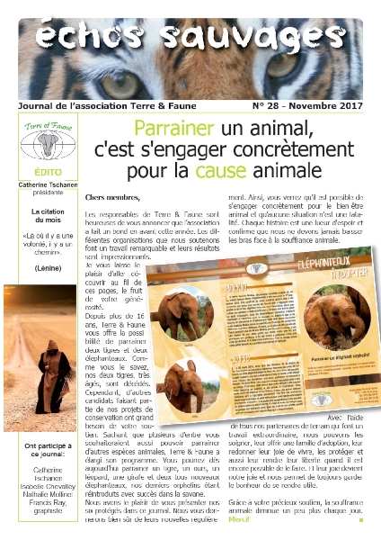 Echos sauvages 28 - Couverture