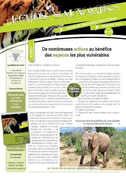 Echos sauvages 40 - Couverture