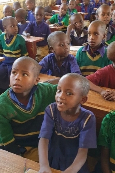 Garçons à l'école