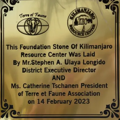 Plaque commémorative de l'inauguration du KRC