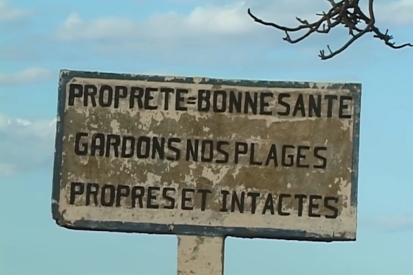 Panneau pour les plage intactes